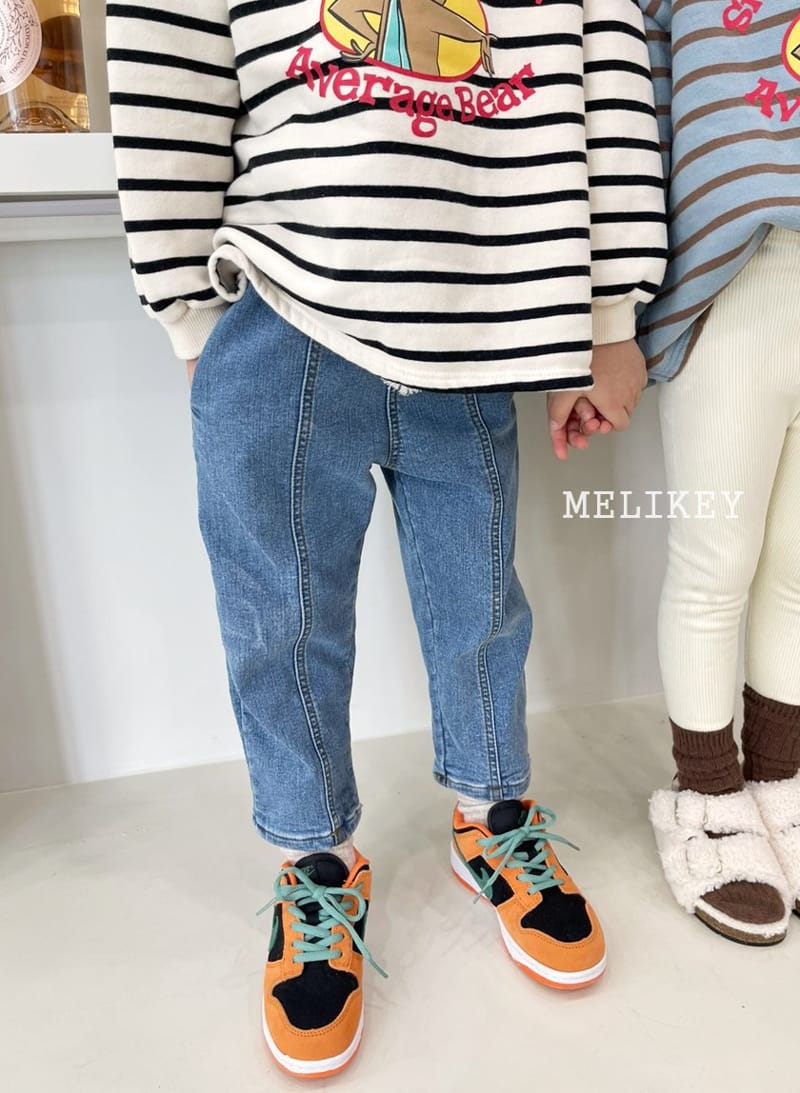 MELIKEY - Korean Children Fashion - #Kfashion4kids - Slit Bonding Jeans - 10
