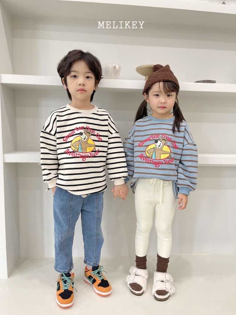 MELIKEY - Korean Children Fashion - #Kfashion4kids - Slit Bonding Jeans - 9