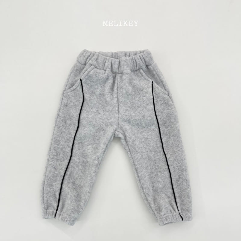 MELIKEY - Korean Children Fashion - #Kfashion4kids - Fleece Stripes Top Bottom Set - 2