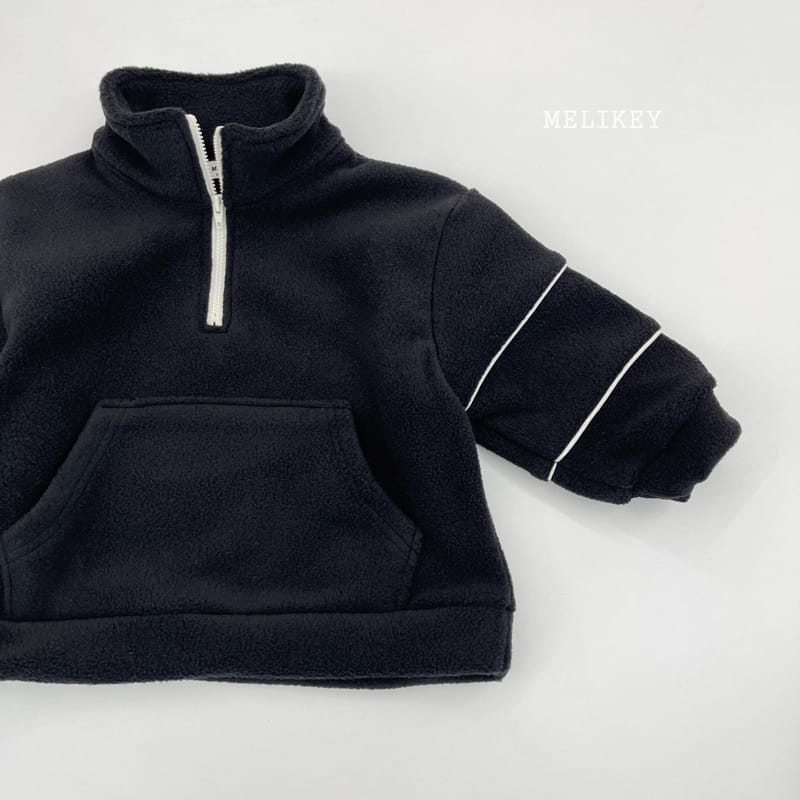 MELIKEY - Korean Children Fashion - #Kfashion4kids - Fleece Stripes Top Bottom Set - 5