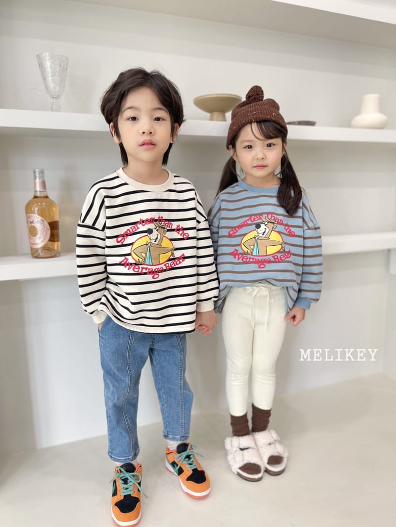 MELIKEY - Korean Children Fashion - #Kfashion4kids - Bear Stripes Sweatshirt - 12