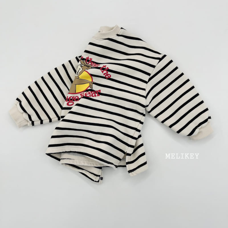 MELIKEY - Korean Children Fashion - #Kfashion4kids - Bear Stripes Sweatshirt - 2