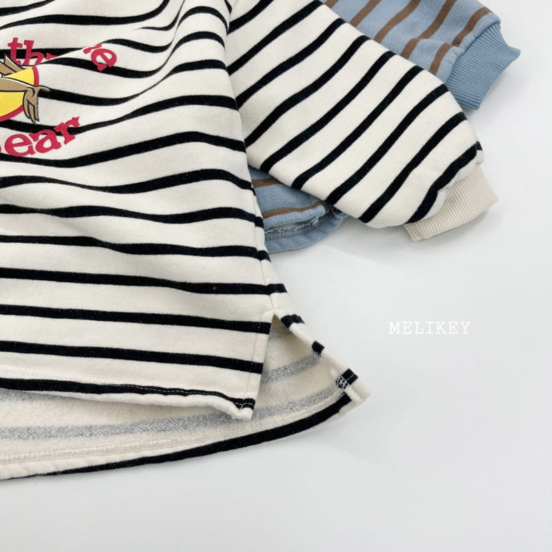 MELIKEY - Korean Children Fashion - #Kfashion4kids - Bear Stripes Sweatshirt - 3