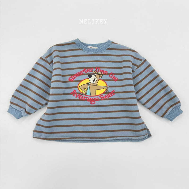 MELIKEY - Korean Children Fashion - #Kfashion4kids - Bear Stripes Sweatshirt - 4