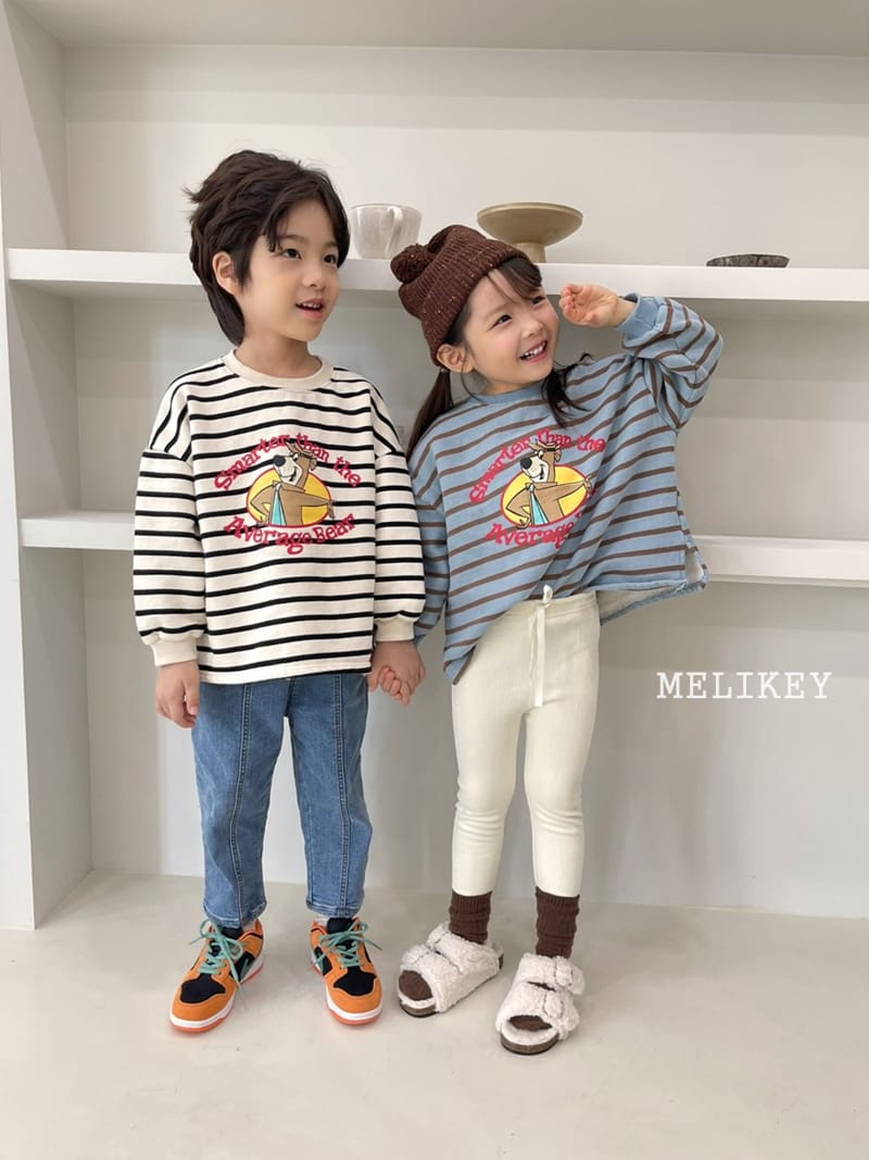 MELIKEY - Korean Children Fashion - #Kfashion4kids - Bear Stripes Sweatshirt - 7