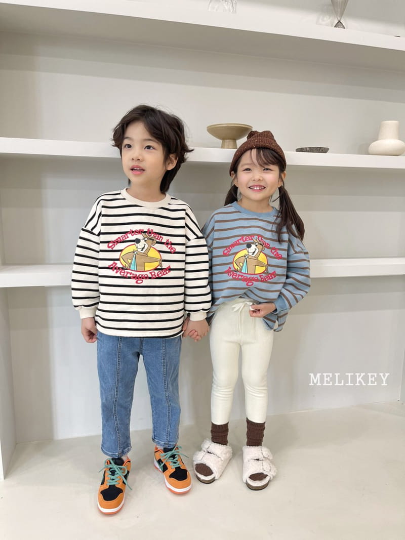 MELIKEY - Korean Children Fashion - #Kfashion4kids - Bear Stripes Sweatshirt - 8
