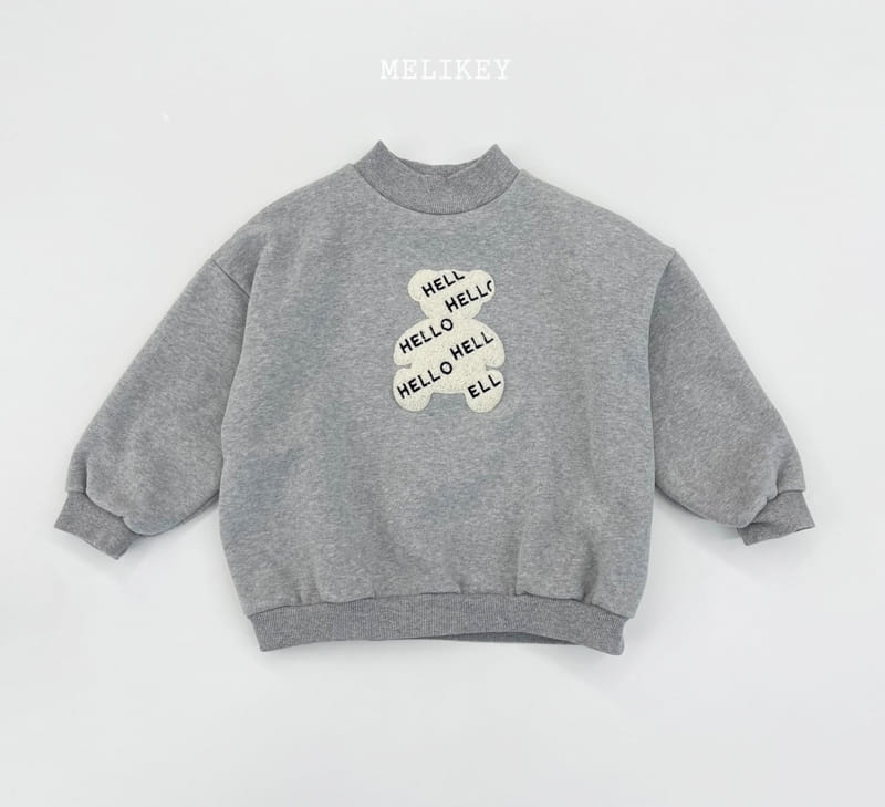 MELIKEY - Korean Children Fashion - #Kfashion4kids - Hellow Bear Sweatshirt - 2