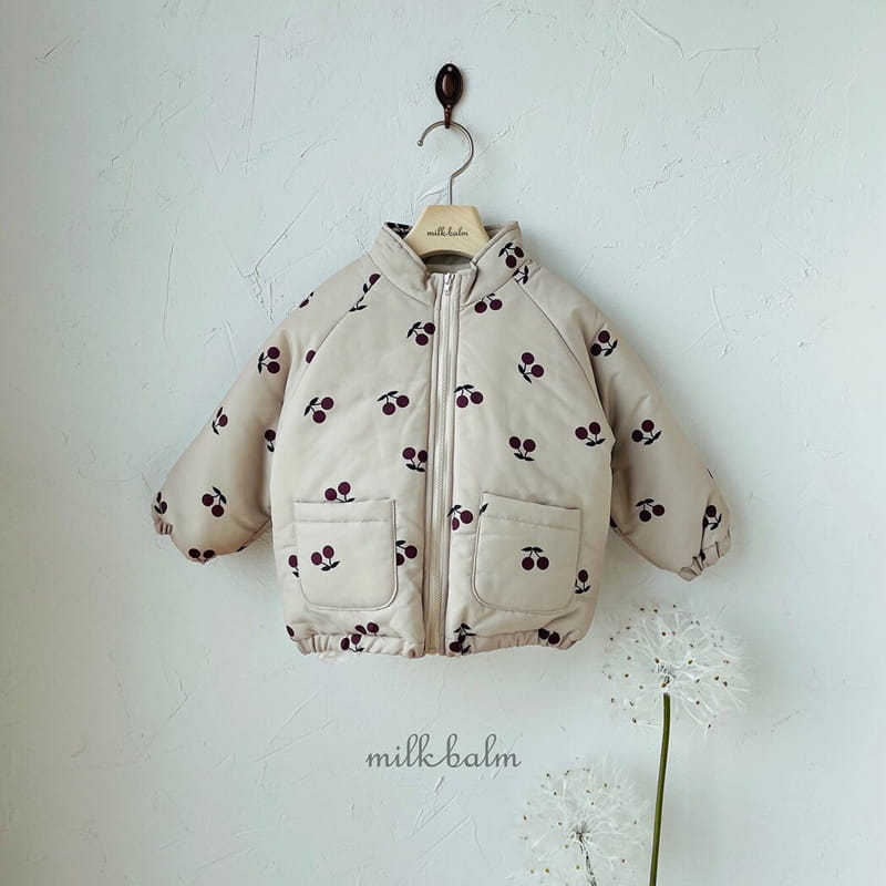 MILK BALM - Korean Children Fashion - #Kfashion4kids - Cherry Padding Jumper - 2