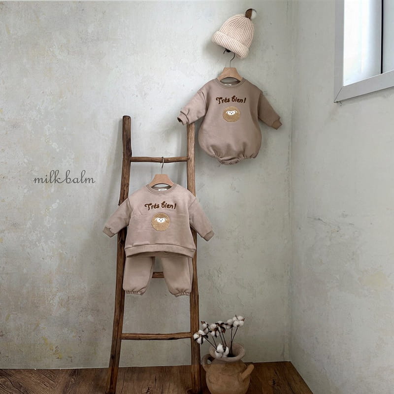 MILK BALM - Korean Children Fashion - #Kfashion4kids - Lamp Embroidery Bodysuit  - 2