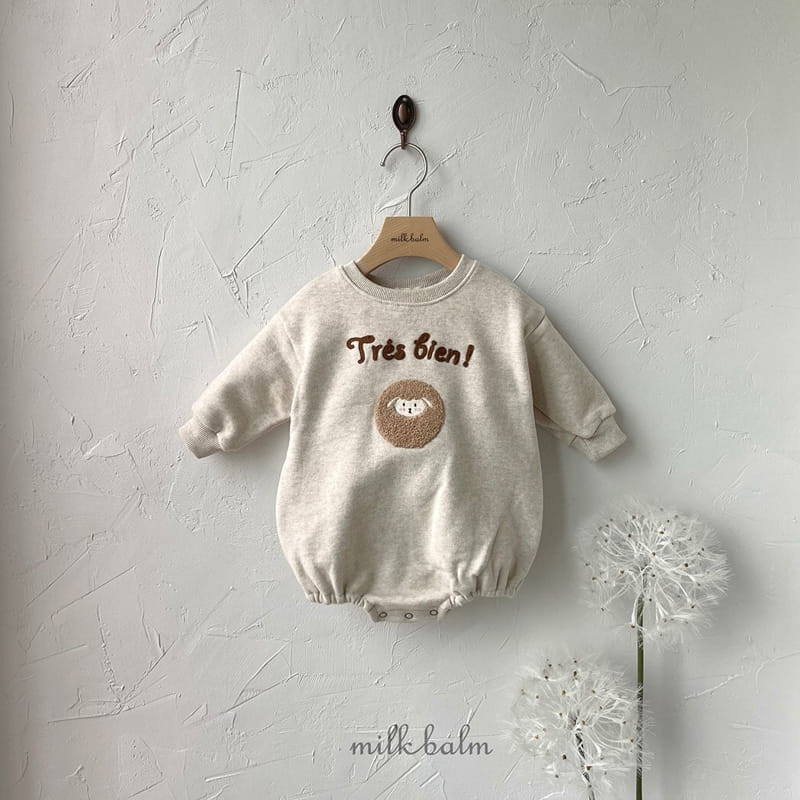 MILK BALM - Korean Children Fashion - #Kfashion4kids - Lamp Embroidery Bodysuit  - 3