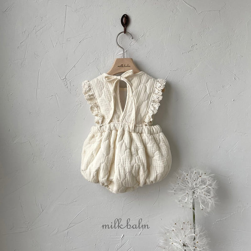 MILK BALM - Korean Children Fashion - #Kfashion4kids - Milk Quilitng Bodysuit