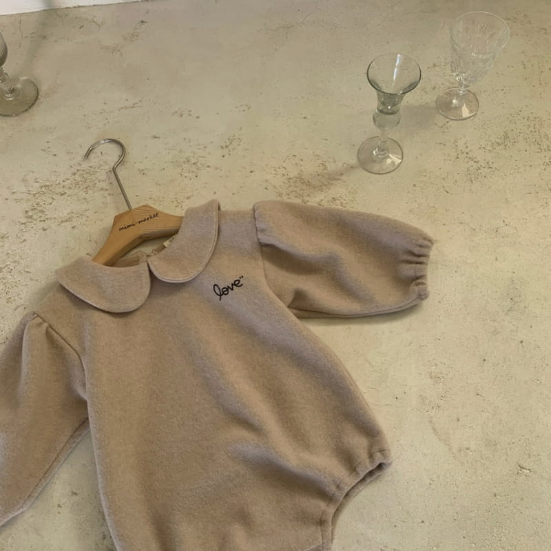 MIMI MARKET - Korean Children Fashion - #Kfashion4kids - Love Collar Bodysuit - 2