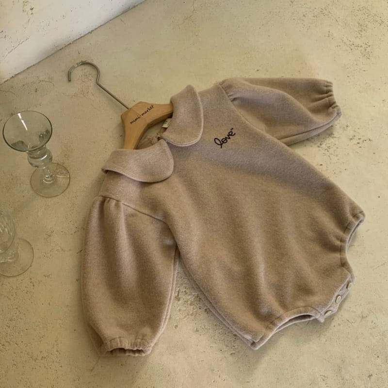 MIMI MARKET - Korean Children Fashion - #Kfashion4kids - Love Collar Bodysuit - 4