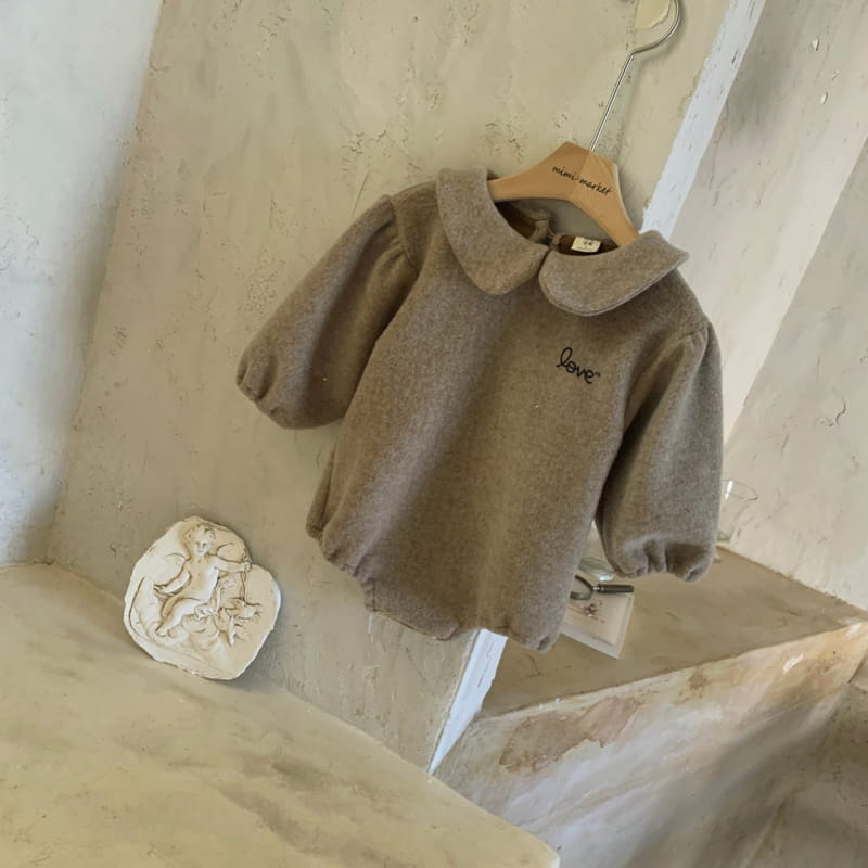 MIMI MARKET - Korean Children Fashion - #Kfashion4kids - Love Collar Bodysuit - 7