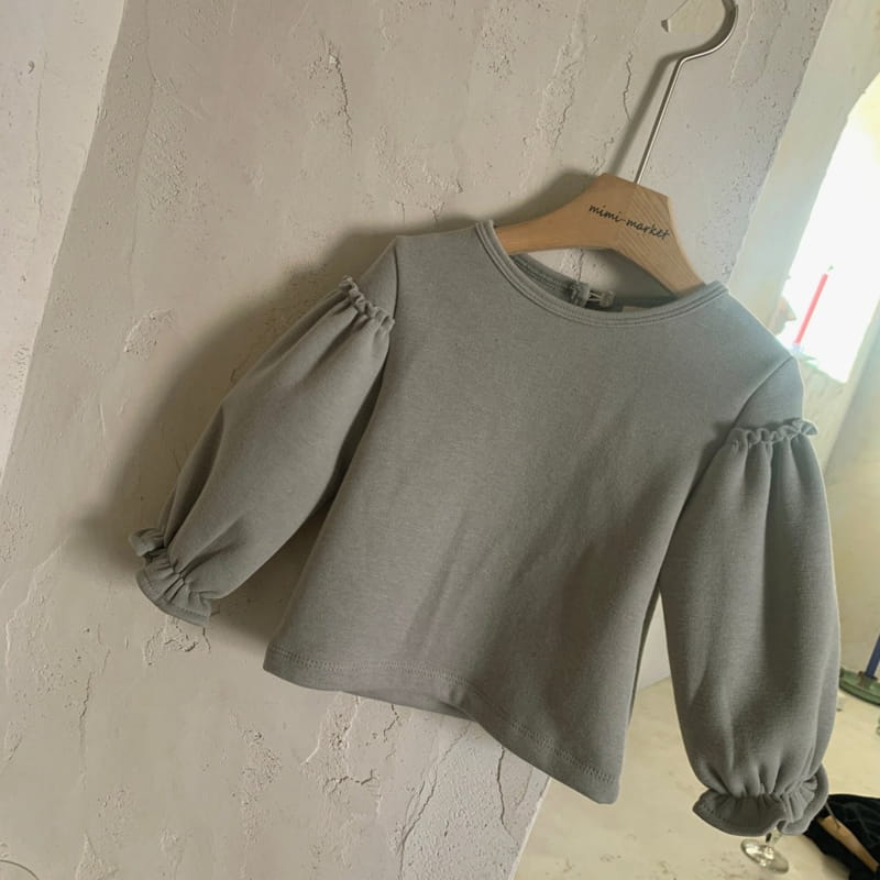 MIMI MARKET - Korean Children Fashion - #Kfashion4kids - Sleeve Shirring Tee - 12