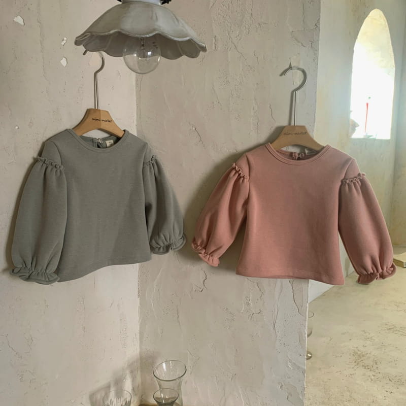 MIMI MARKET - Korean Children Fashion - #Kfashion4kids - Sleeve Shirring Tee - 4