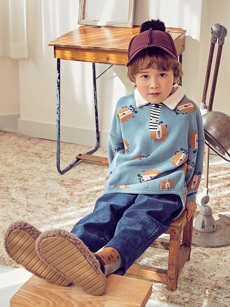 MIMICO - Korean Children Fashion - #Kfashion4kids - Riong Collar Tee