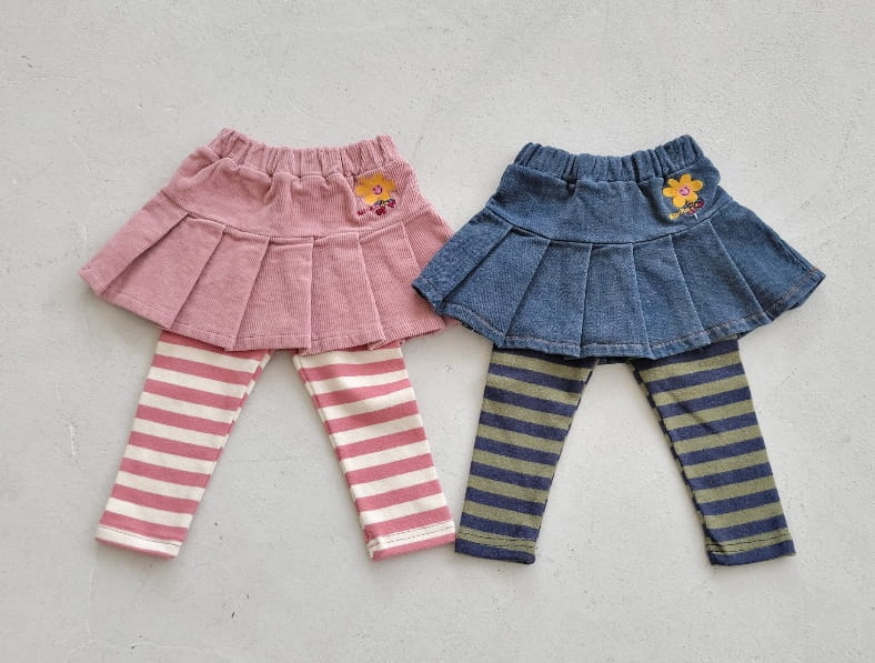 MIMICO - Korean Children Fashion - #Kfashion4kids - Wrinkle Skirt Leggings - 8