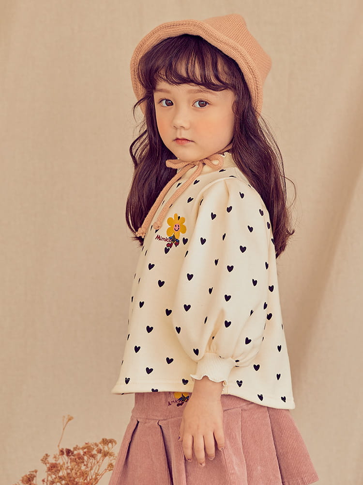 MIMICO - Korean Children Fashion - #Kfashion4kids - Heart Flower Tee