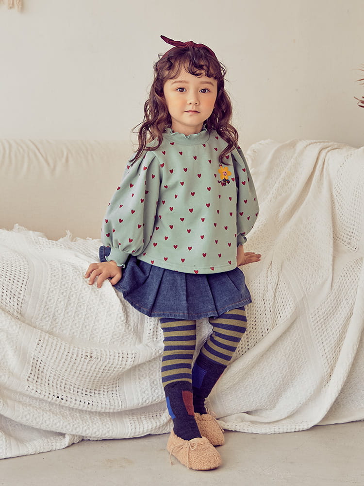 MIMICO - Korean Children Fashion - #Kfashion4kids - Heart Flower Tee - 4