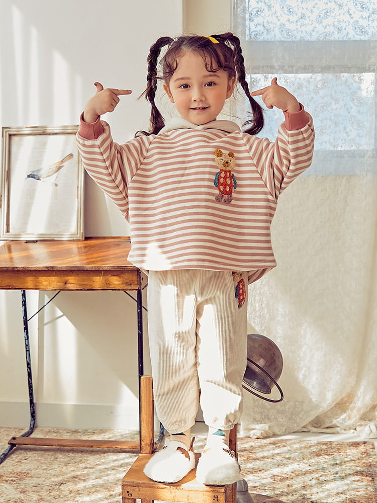 MIMICO - Korean Children Fashion - #Kfashion4kids - Hoody Bear Tee - 7