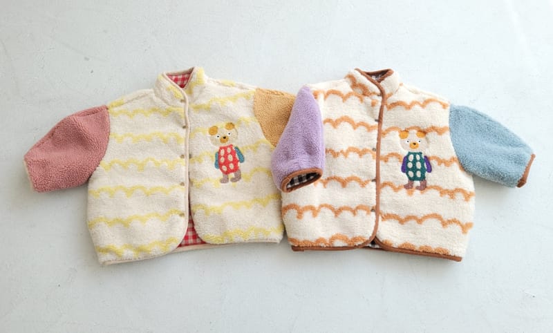 MIMICO - Korean Children Fashion - #Kfashion4kids - Circle Bear Reversible Coat - 11