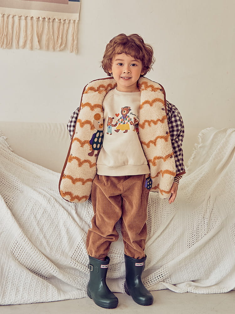 MIMICO - Korean Children Fashion - #Kfashion4kids - Circle Bear Reversible Coat - 3