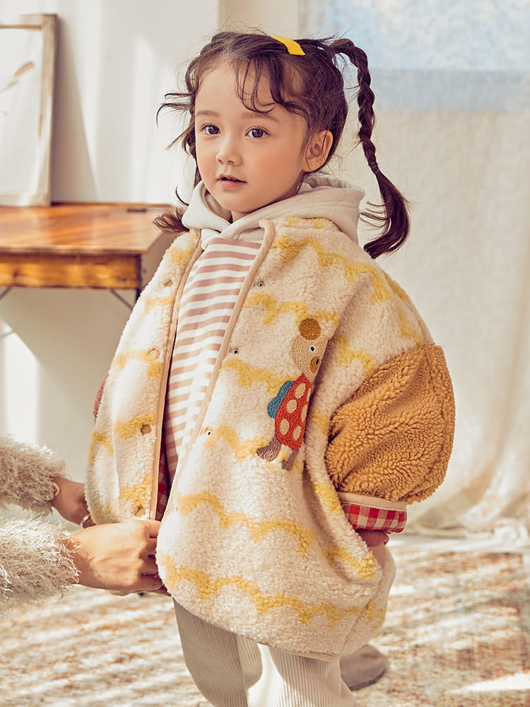 MIMICO - Korean Children Fashion - #Kfashion4kids - Circle Bear Reversible Coat - 7