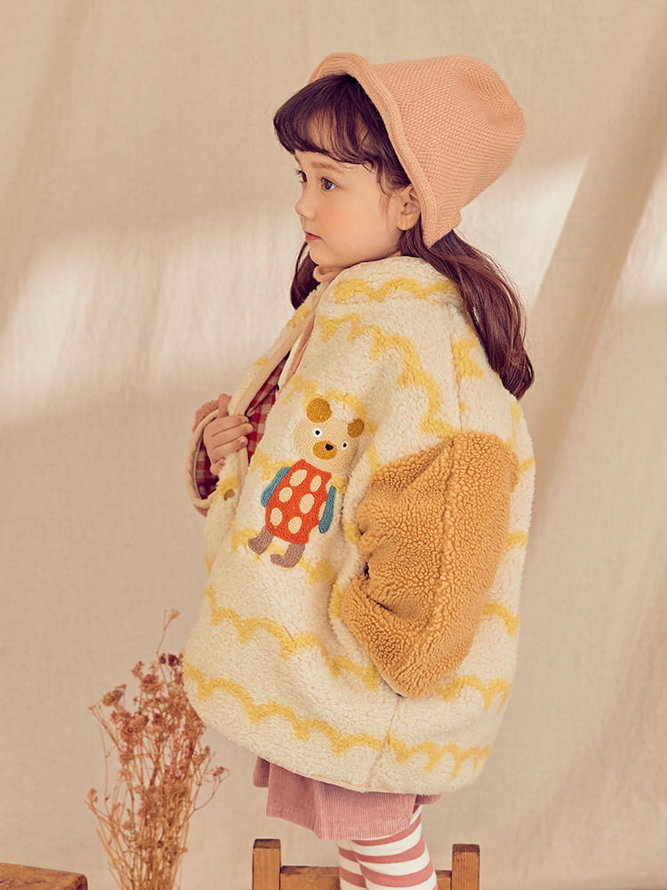 MIMICO - Korean Children Fashion - #Kfashion4kids - Circle Bear Reversible Coat - 8