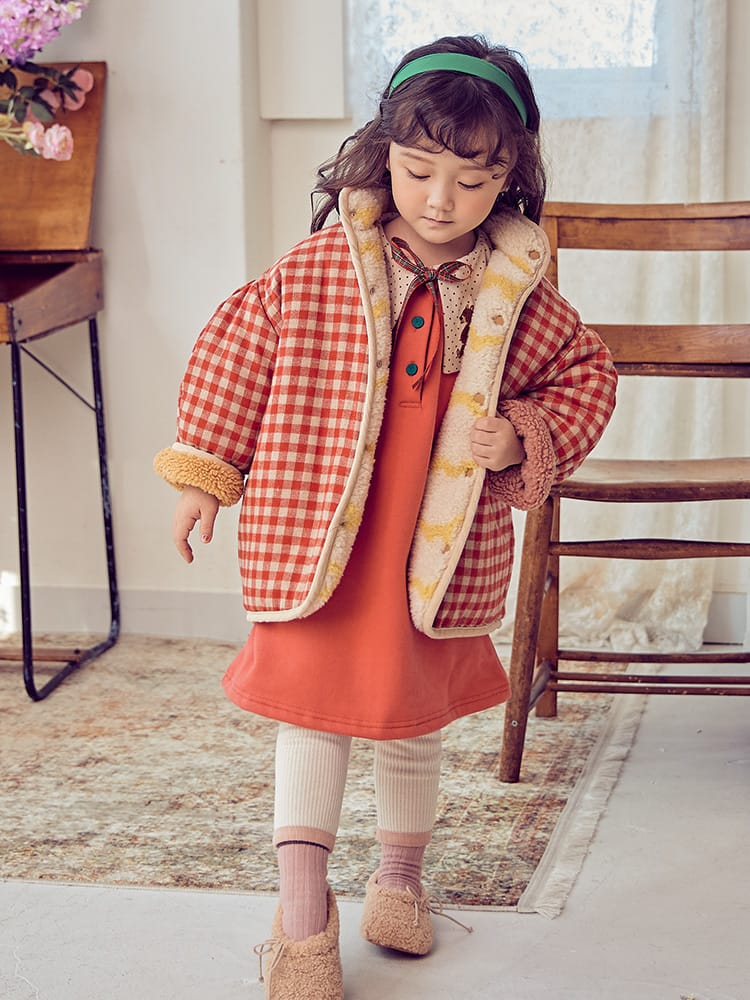 MIMICO - Korean Children Fashion - #Kfashion4kids - Circle Bear Reversible Coat - 9