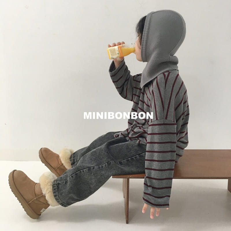 MINI BONGBONG - Korean Children Fashion - #Kfashion4kids - Gift Stripes Tee - 2