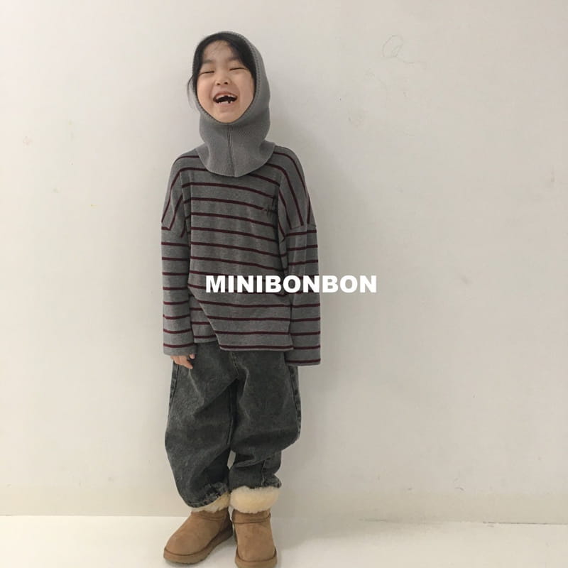 MINI BONGBONG - Korean Children Fashion - #Kfashion4kids - Gift Stripes Tee - 3