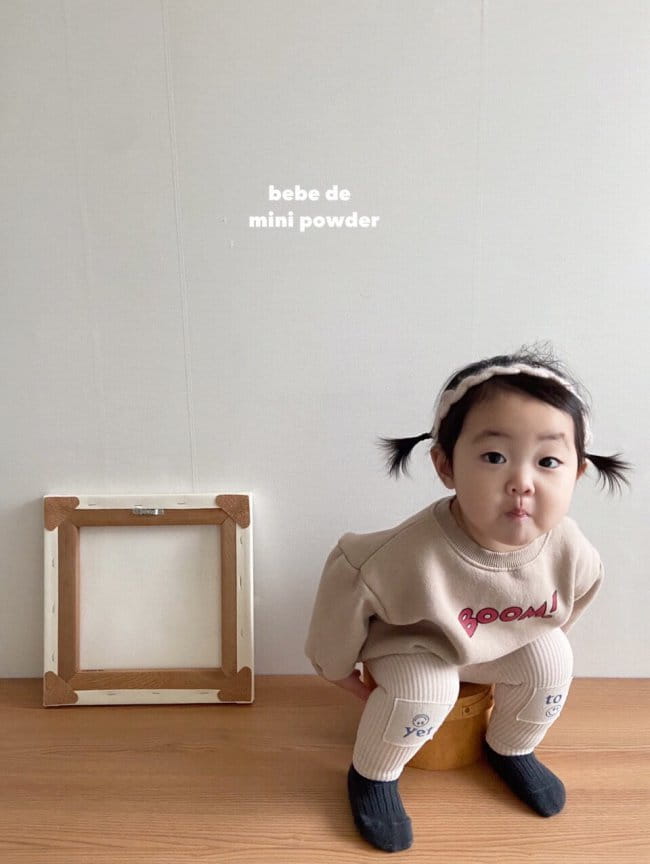 MINI POWDER - Korean Children Fashion - #Kfashion4kids - Smile Patch Leggings - 6