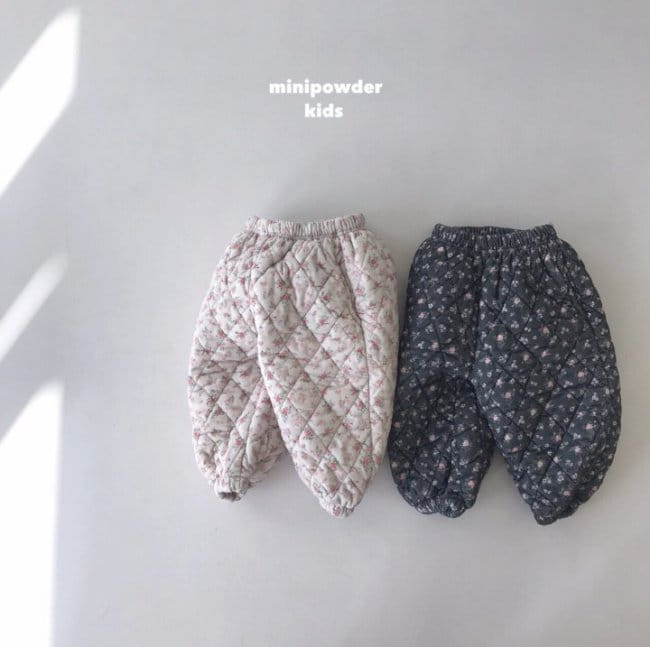 MINI POWDER - Korean Children Fashion - #Kfashion4kids - Flower Bonding Pants