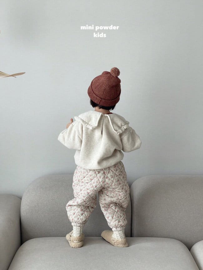 MINI POWDER - Korean Children Fashion - #Kfashion4kids - Flower Bonding Pants - 12