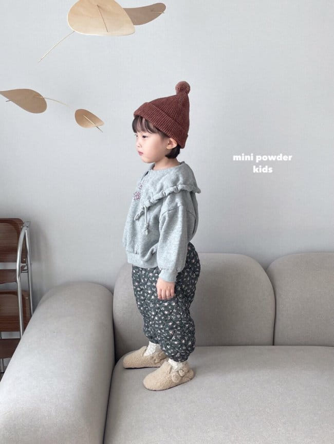 MINI POWDER - Korean Children Fashion - #Kfashion4kids - Flower Bonding Pants - 2