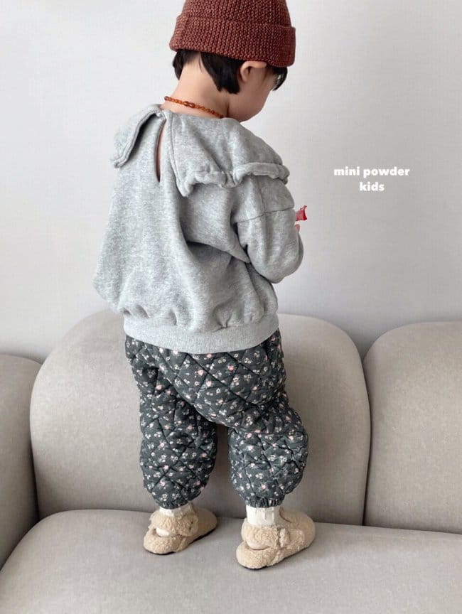 MINI POWDER - Korean Children Fashion - #Kfashion4kids - Flower Bonding Pants - 3