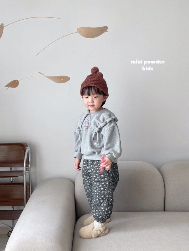MINI POWDER - Korean Children Fashion - #Kfashion4kids - Flower Bonding Pants - 5