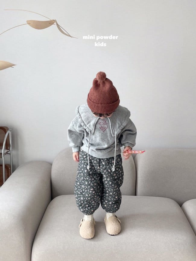 MINI POWDER - Korean Children Fashion - #Kfashion4kids - Flower Bonding Pants - 6
