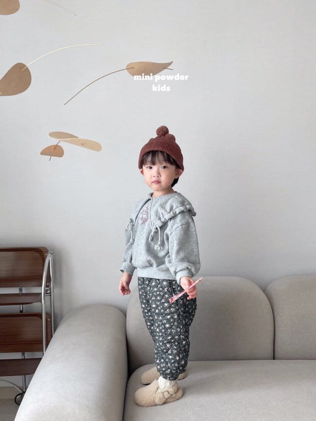 MINI POWDER - Korean Children Fashion - #Kfashion4kids - Flower Bonding Pants - 7