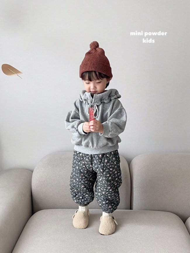MINI POWDER - Korean Children Fashion - #Kfashion4kids - Flower Bonding Pants - 9