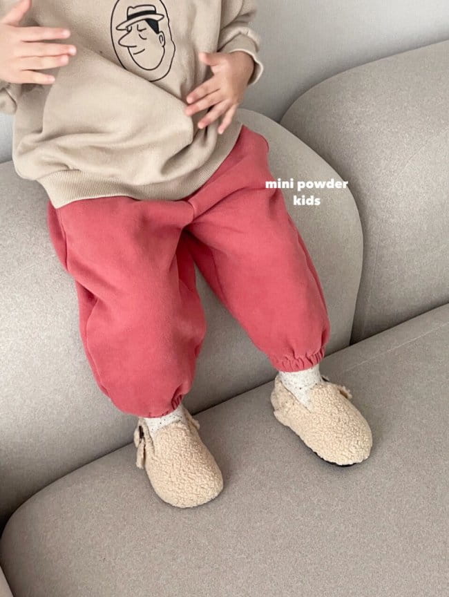MINI POWDER - Korean Children Fashion - #Kfashion4kids - Fleece Jogger PAnts - 10