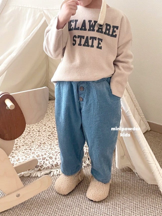 MINI POWDER - Korean Children Fashion - #Kfashion4kids - Corduroy Bonding Pants - 10