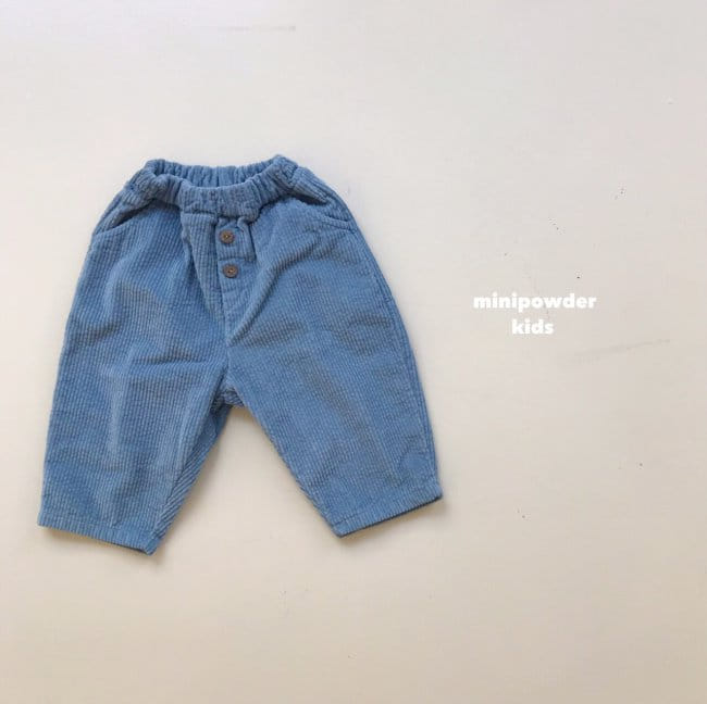 MINI POWDER - Korean Children Fashion - #Kfashion4kids - Corduroy Bonding Pants - 2