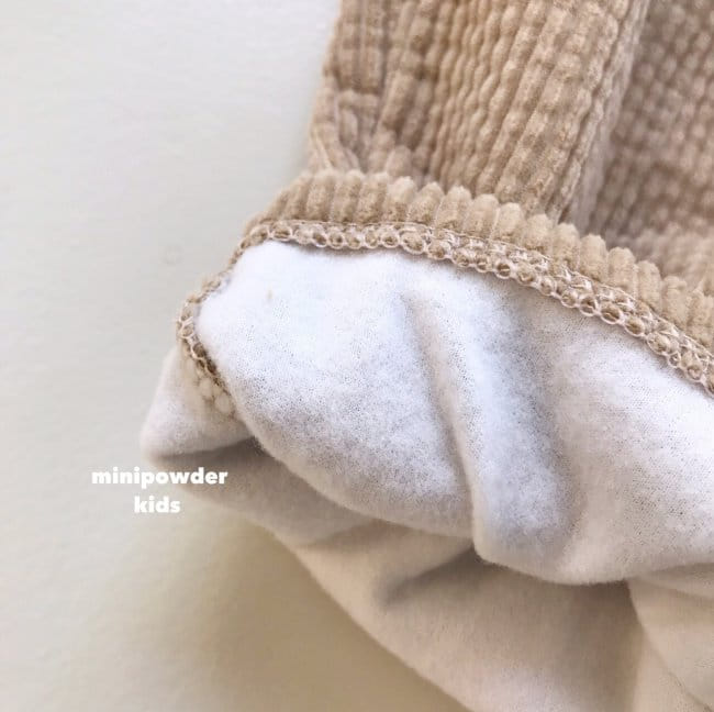 MINI POWDER - Korean Children Fashion - #Kfashion4kids - Corduroy Bonding Pants - 9