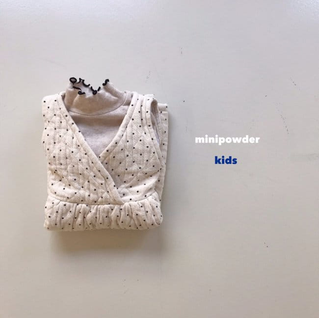 MINI POWDER - Korean Children Fashion - #Kfashion4kids - Dot One-piece