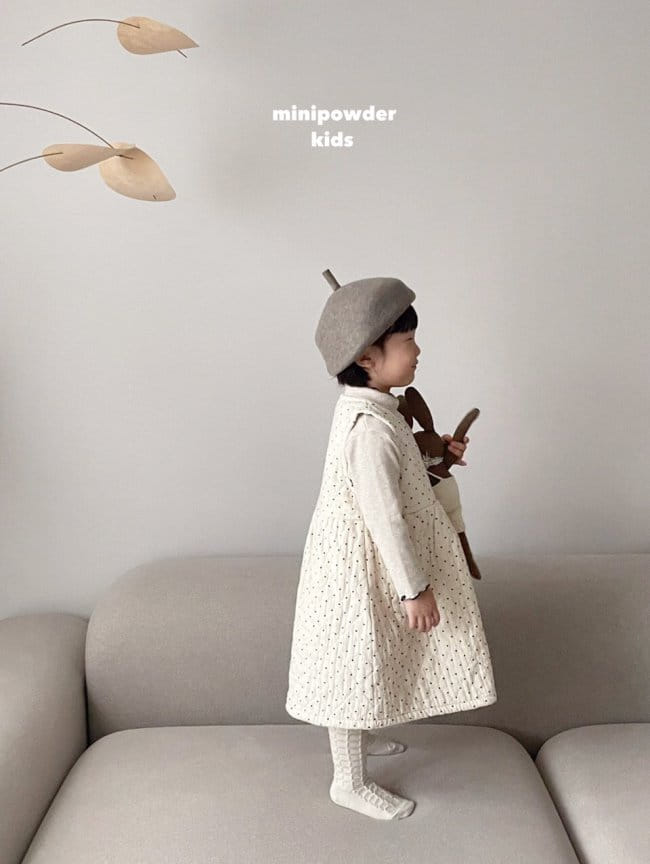 MINI POWDER - Korean Children Fashion - #Kfashion4kids - Dot One-piece - 12
