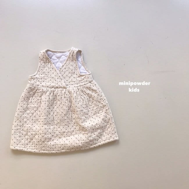 MINI POWDER - Korean Children Fashion - #Kfashion4kids - Dot One-piece - 3