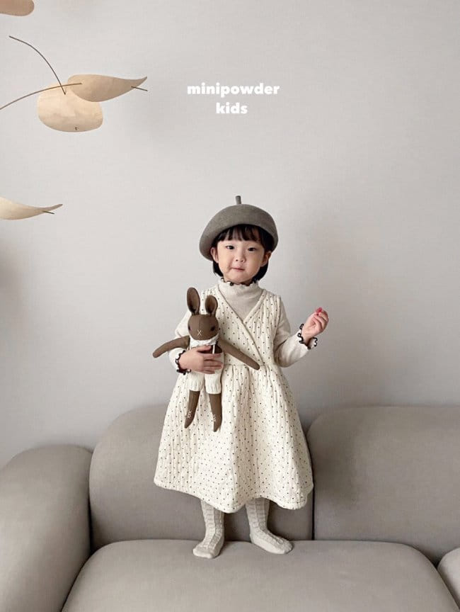 MINI POWDER - Korean Children Fashion - #Kfashion4kids - Dot One-piece - 6