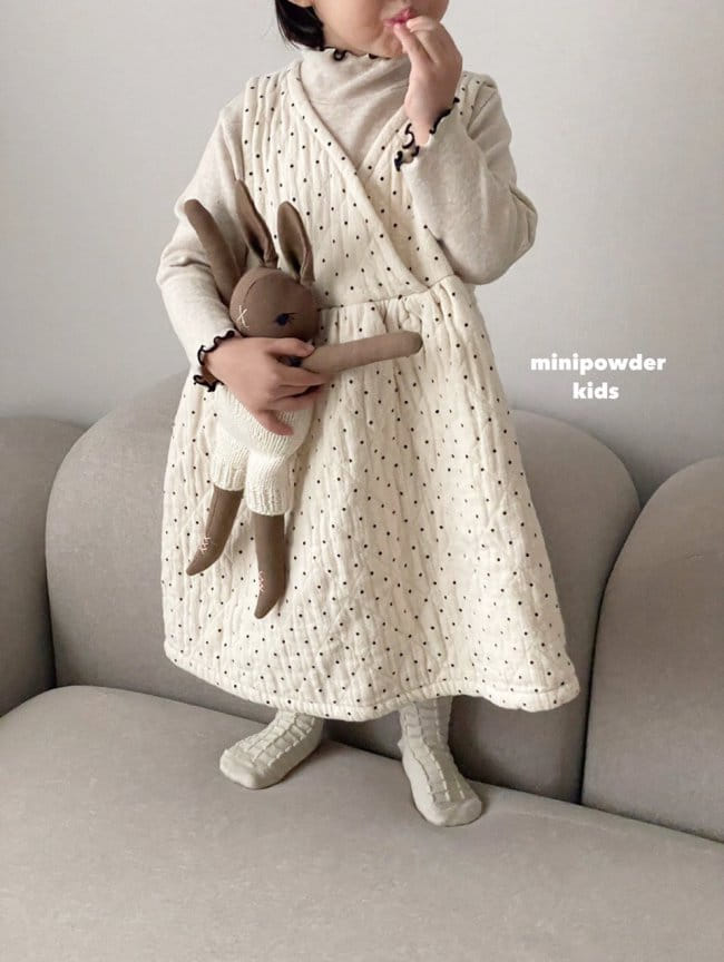MINI POWDER - Korean Children Fashion - #Kfashion4kids - Dot One-piece - 7